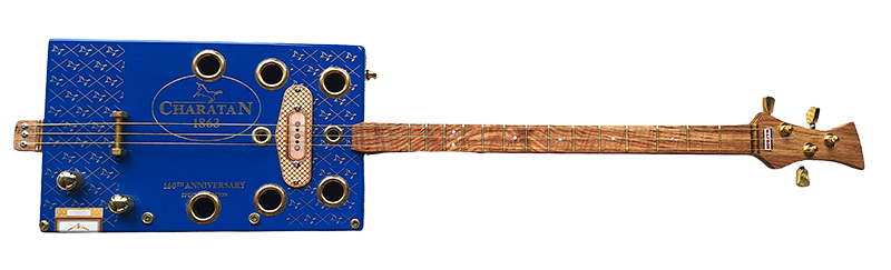 A cigar box guitar